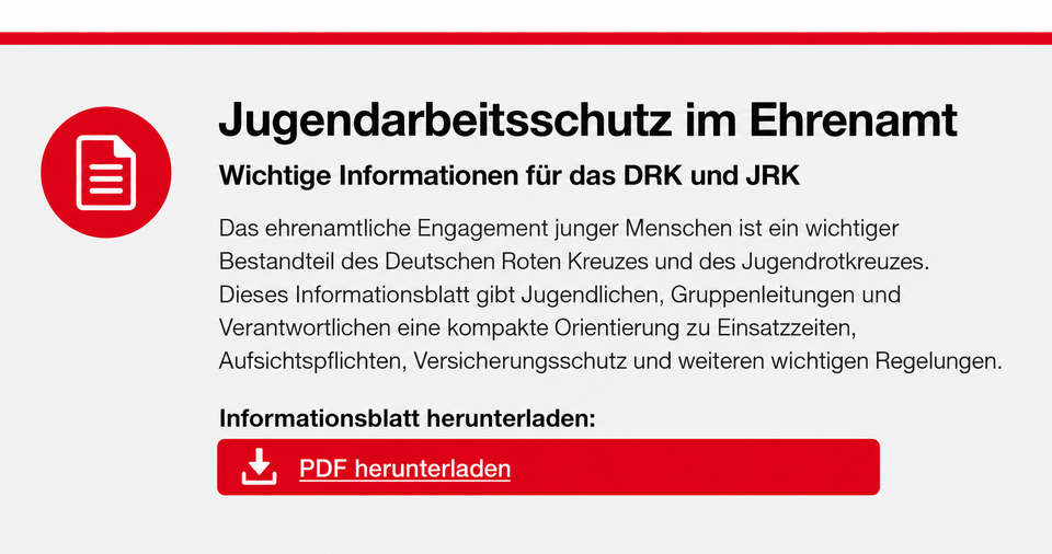 Das vollständige Informationsblatt zum Jugendarbeitsschutzgesetz mit allen wichtigen Hinweisen